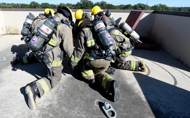 Iowa Central firefighting students honor 9/11 first responders